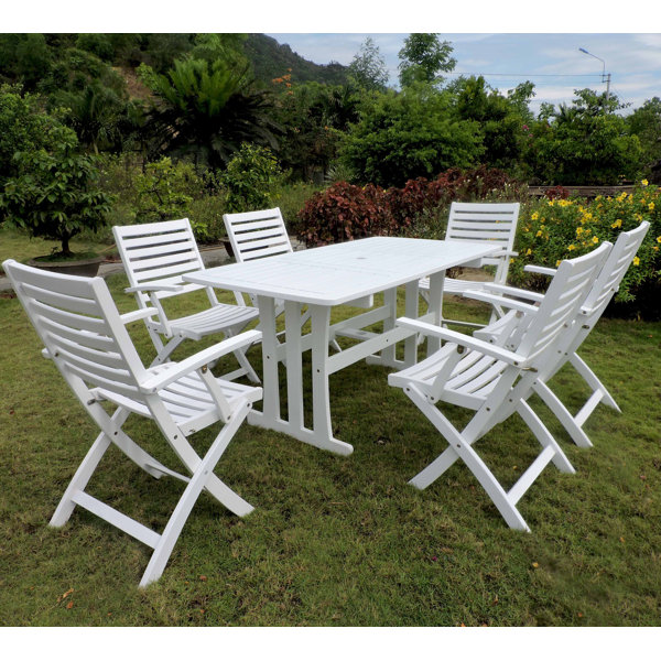 Beachcrest Home Bristol 7 Piece Patio Dining Set & Reviews Wayfair